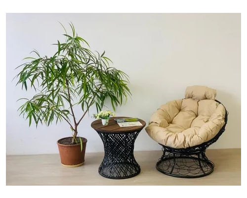 Кресло ''Папасан-мини'' с ротангом